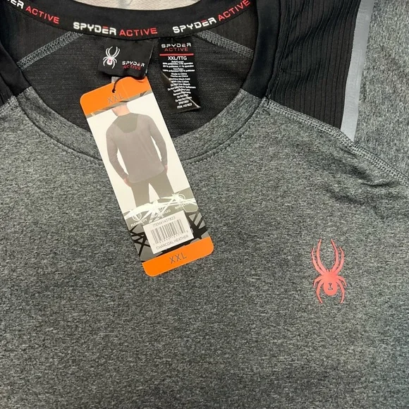 Men's Spyder Active Long Sleeve Tee T-Shirt Proweb - Picture 4 of 4